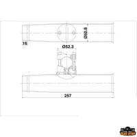 Portacanne con attacco a pulpito e corrimano AISI 316 per tubo 25-32