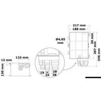 Pozzetto di raccolta acque grigie WHALE con pompa automatica