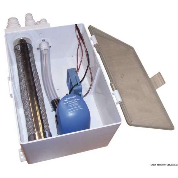 Pozzetto di raccolta acque grigie WHALE con pompa automatica