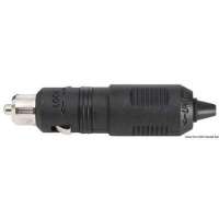 Presa di corrente + spina in policarbonato nero