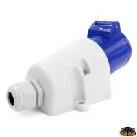 Presa tripolare CE a parete con coperchio