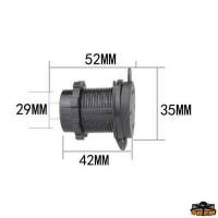 Presa USB 3.0 e PD/Type C con voltmetro digitale