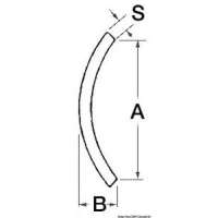 Profilo parabordo in Acciaio Inox lucidato a specchio e protetto