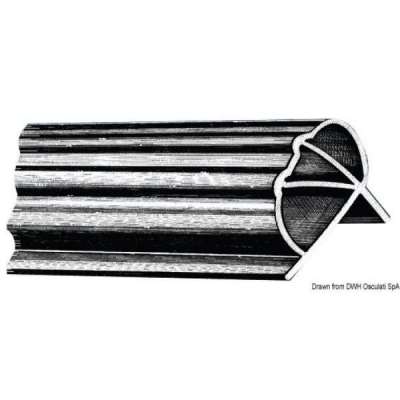 Profilo parabordo in PVC flessibile per pontili o grossi scafi