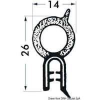 Profilo per bordare vetroresina