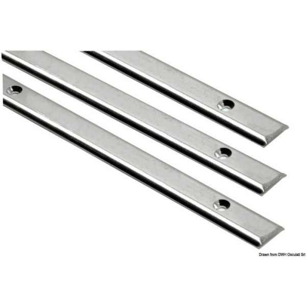 Profilo semitondo in Acciaio Inox AISI 316 lucidato a specchio