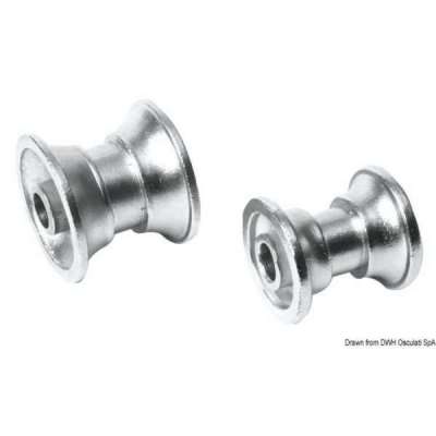 Puleggia di ricambio in acciaio inox AISI 316 per musone