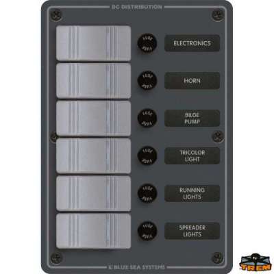 Quadri stagni 12-24V. con fusibili