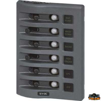 Quadri stagni 12-24V. con protezione termica ripristinabile