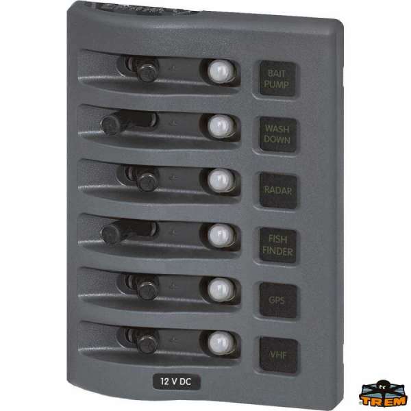 Quadri stagni 12-24V. con protezione termica ripristinabile