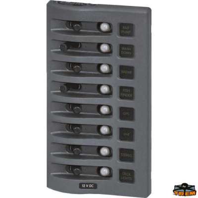 Quadri stagni 12-24V. con protezione termica ripristinabile