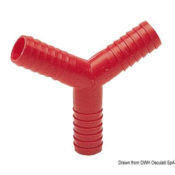 Raccordo a Y in Nylon per tubazioni acqua