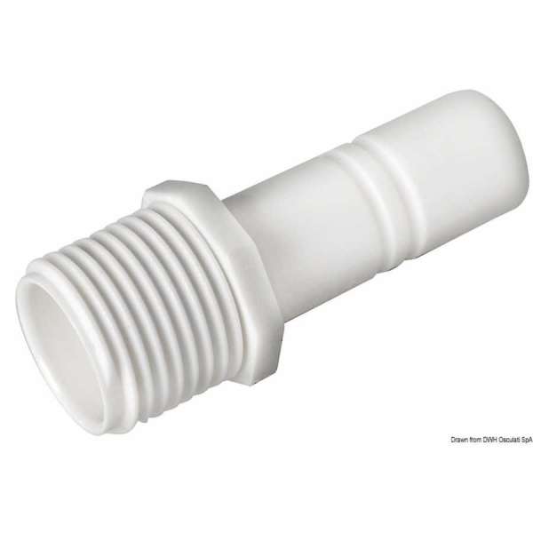 Raccordo cilindrico + maschio 1/2 BSP WHALE