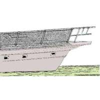 Rete annodata in nylon per recinzione pulpito o porta oggetti