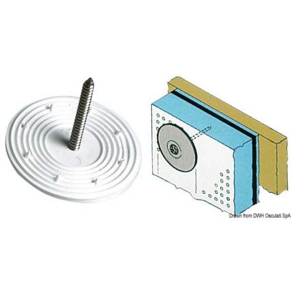 Rondella dentata in plastica