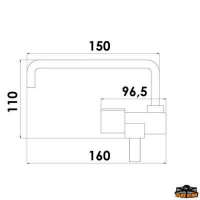 Rubinetto  abbattibile acqua fredda canna profonda