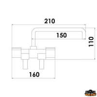 Rubinetto  abbattibile acqua fredda/calda canna profonda