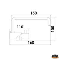 Rubinetto  abbattibile mixer canna profonda