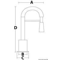 Rubinetto cucina con spray Square