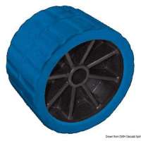 Rullo laterale con anima in tecnopolimero ed esterno in composito polipropilene/gomma