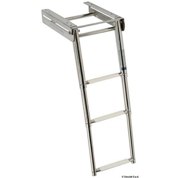 Scaletta da plancetta a scomparsa totale con slitta telescopica