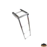 Scaletta da plancetta a scomparsa totale con slittatelescopica