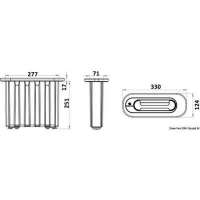 Scaletta di emergenza ad incasso adatta a soddisfare la norma ISO 15085
