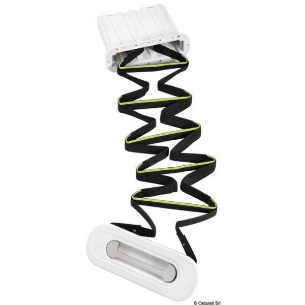 Scaletta di emergenza ad incasso adatta a soddisfare la norma ISO 15085