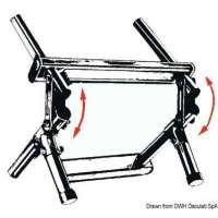 Scaletta pieghevole fissaggio su murata