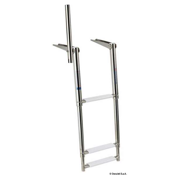Scaletta telescopica da plancetta con maniglia di presa