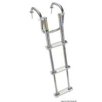 Scaletta telescopica da plancetta supercompatta con maniglioni