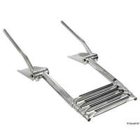  Scaletta telescopica EasyUp sopra plancetta con maniglie