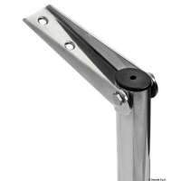 Scaletta telescopica per plancetta con tubi ovali e con gradino maggiorato