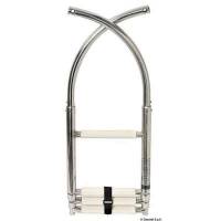 Scaletta universale a 4 gradini per gommoni, telescopica e con bracci pieghevoli