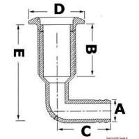 Scarico a mare a 90°