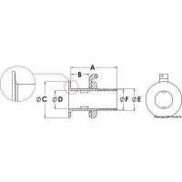 Scarico a mare a filo con portagomma