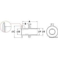 Scarico a mare con portagomma