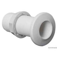 Scarico a mare filettati in plastica bianca