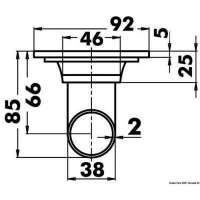 Scarico da pozzetto ovale