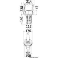 Scatola doppia leva bimotore universale Ultraflex B501