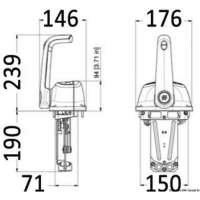 Scatola leva singola monomotore universale Ultraflex B501