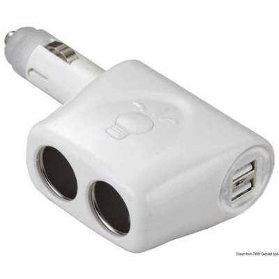 Sdoppiatore di alimentazione + doppio USB