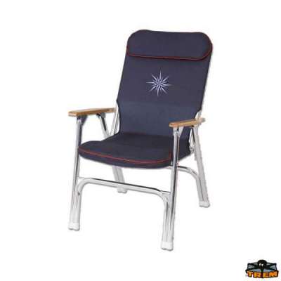 Sedia pieghevole in alluminio anodizzato Trem