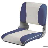 Sedile con schienale ribaltabile e imbottitura sfilabile