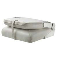 Sedile FIRST MATE pieghevole versione deluxe, bianco con cucitura blu scura