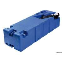 Serbatoio acque nere con maceratore orizzontale ed imbarchi portagomma