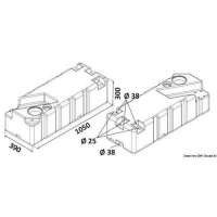 Serbatoio acque nere con maceratore orizzontale ed imbarchi portagomma