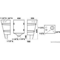 Serbatoio acque nere, per montaggio a parete