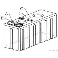 Serbatoio carburante in polietilene reticolato