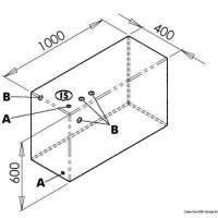 Serbatoio in polietilene rigido per acque nere
